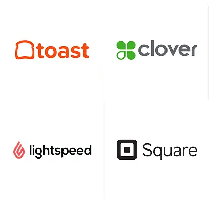 POS Integration like Toast, Clover, Square, Lightspeed and much more...