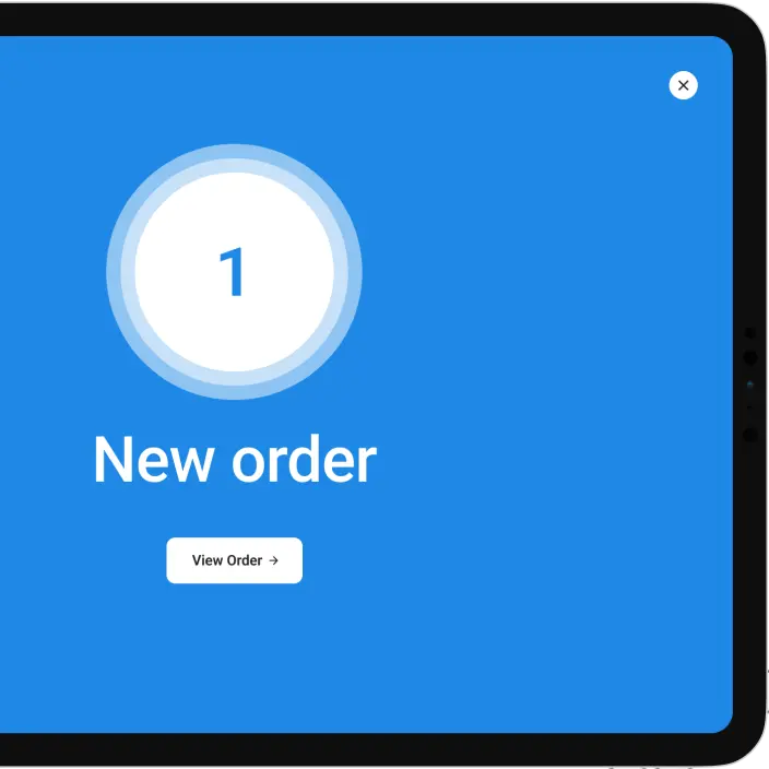walkthrough kitchen new order screen