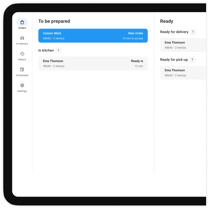 walkthrough kitchen pending orders screen