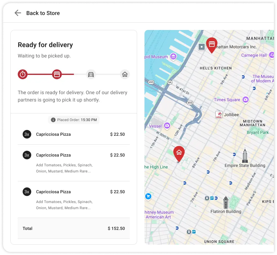 walkthrough client order detail screen